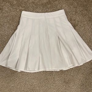 SHEIN white pleated tennis skirt